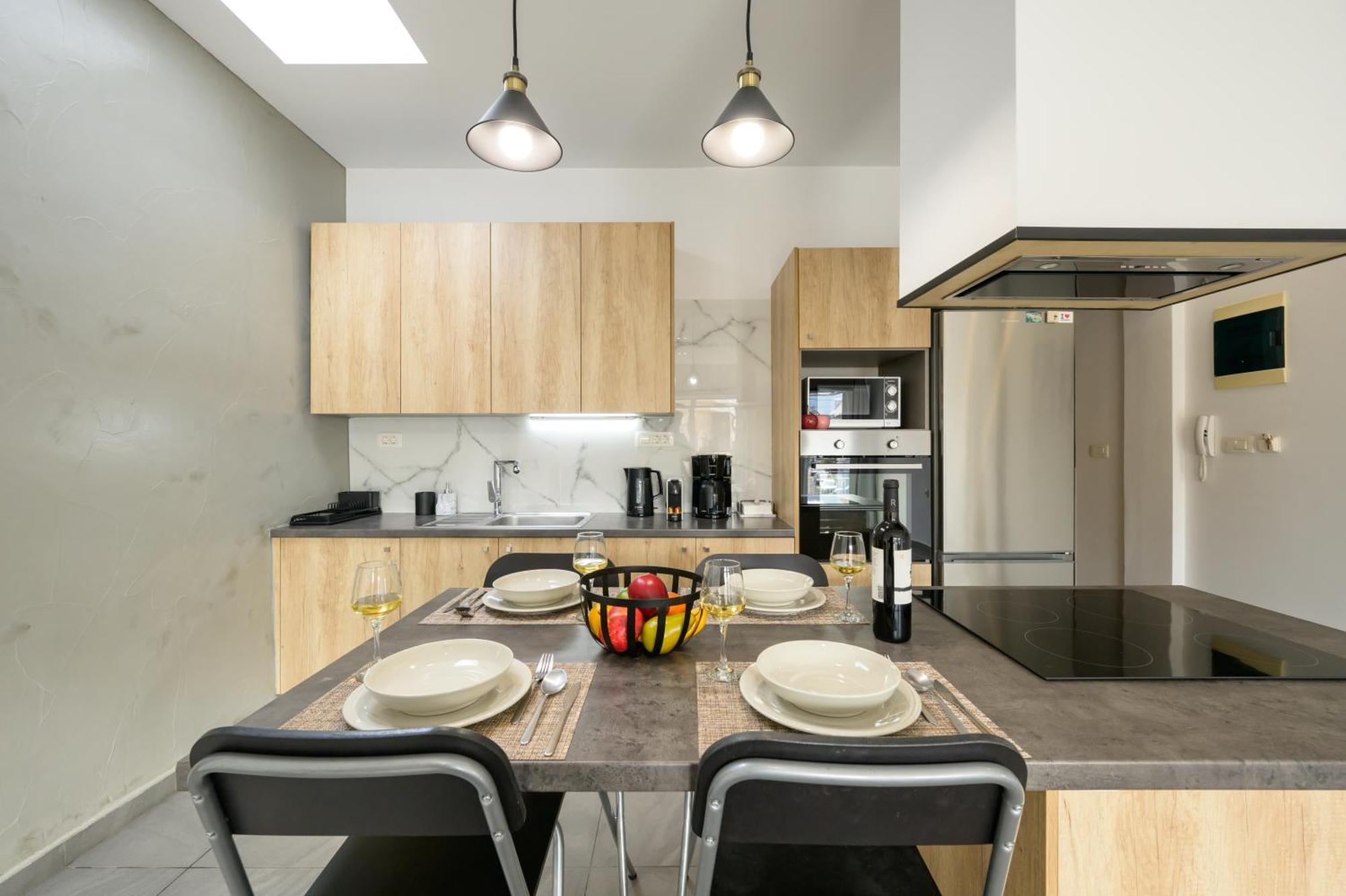 Modern Spacious Apartment Kíssamos Exteriör bild